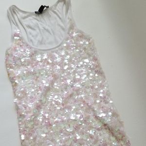 A/X Armani Exchange sequin sparkly tank top